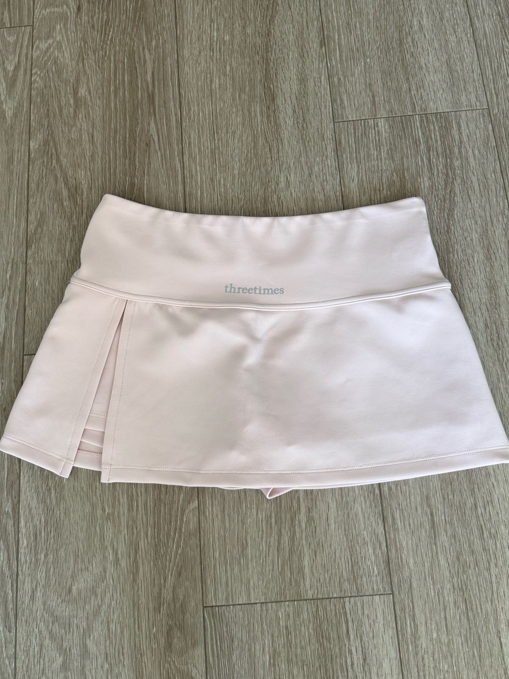 threetimes Pink Athletic Tennis Skort